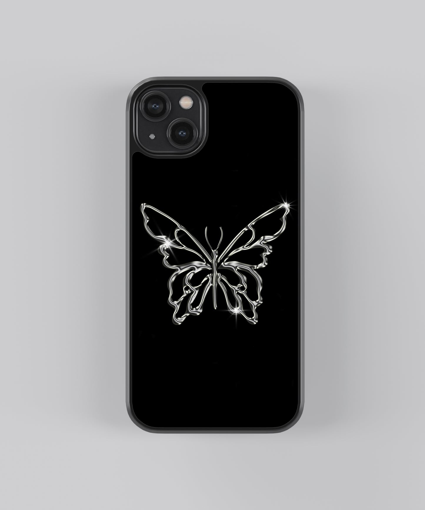 Y2K Aesthetic Butterfly Glass Phone Case Cover - Aesthetic Phone Cases - Culltique