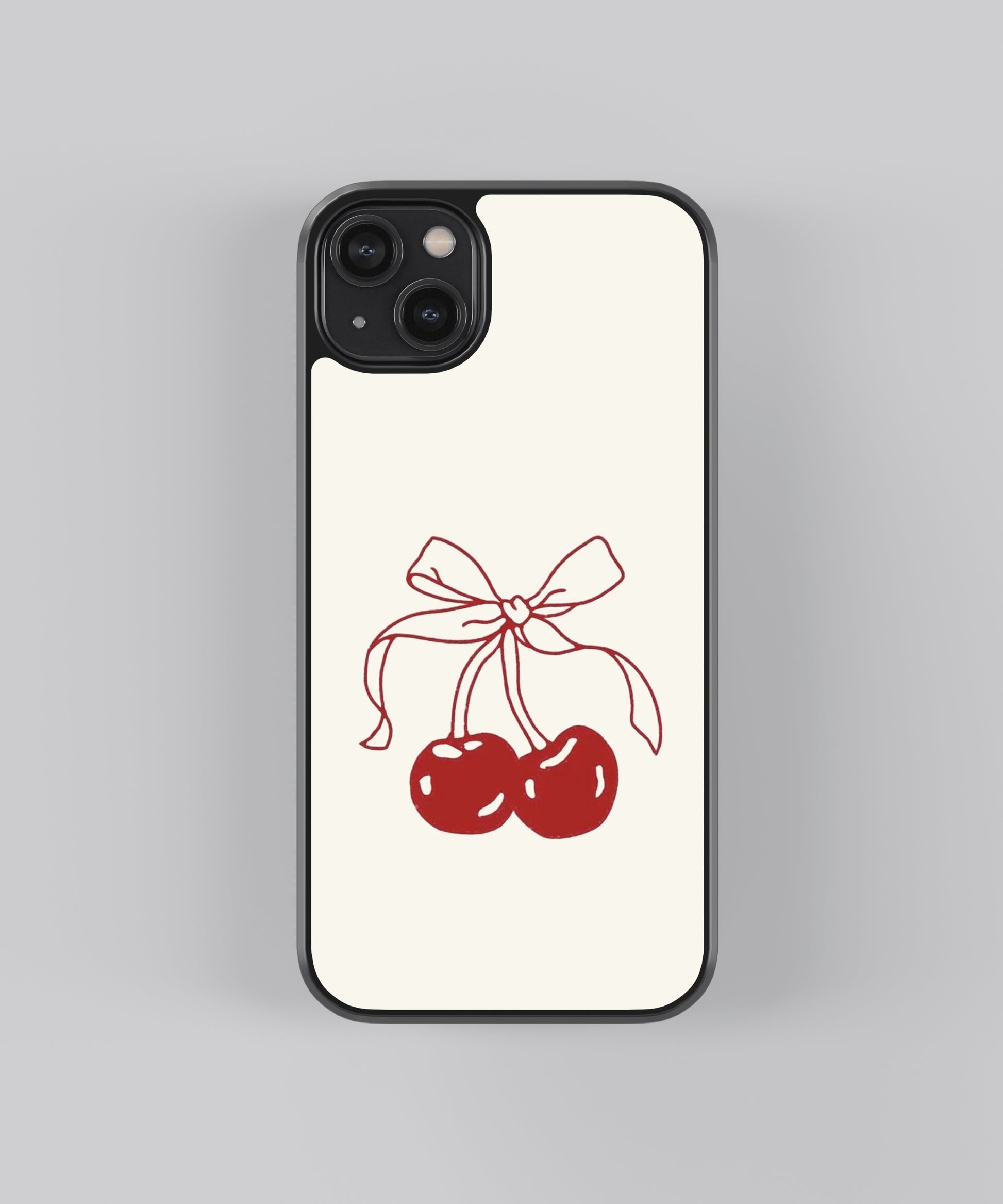 Cherry Bow Abstract Aesthetic Phone Case Cover by Culltique