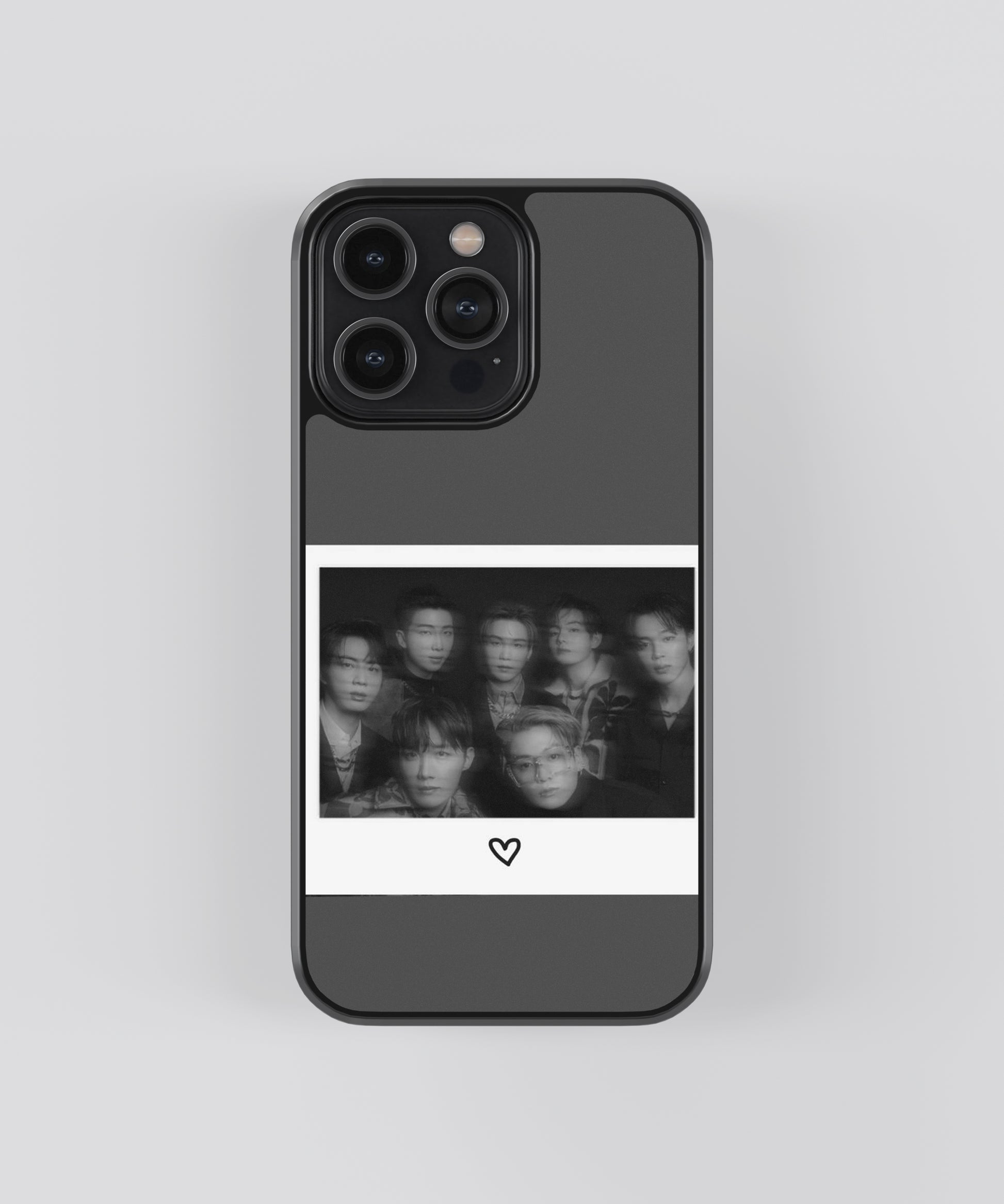 BTS Polaroid Glass Phone Case Cover - Main Image