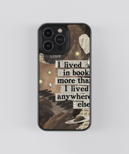 Book Fantasy Vintage Glass Phone Case Cover