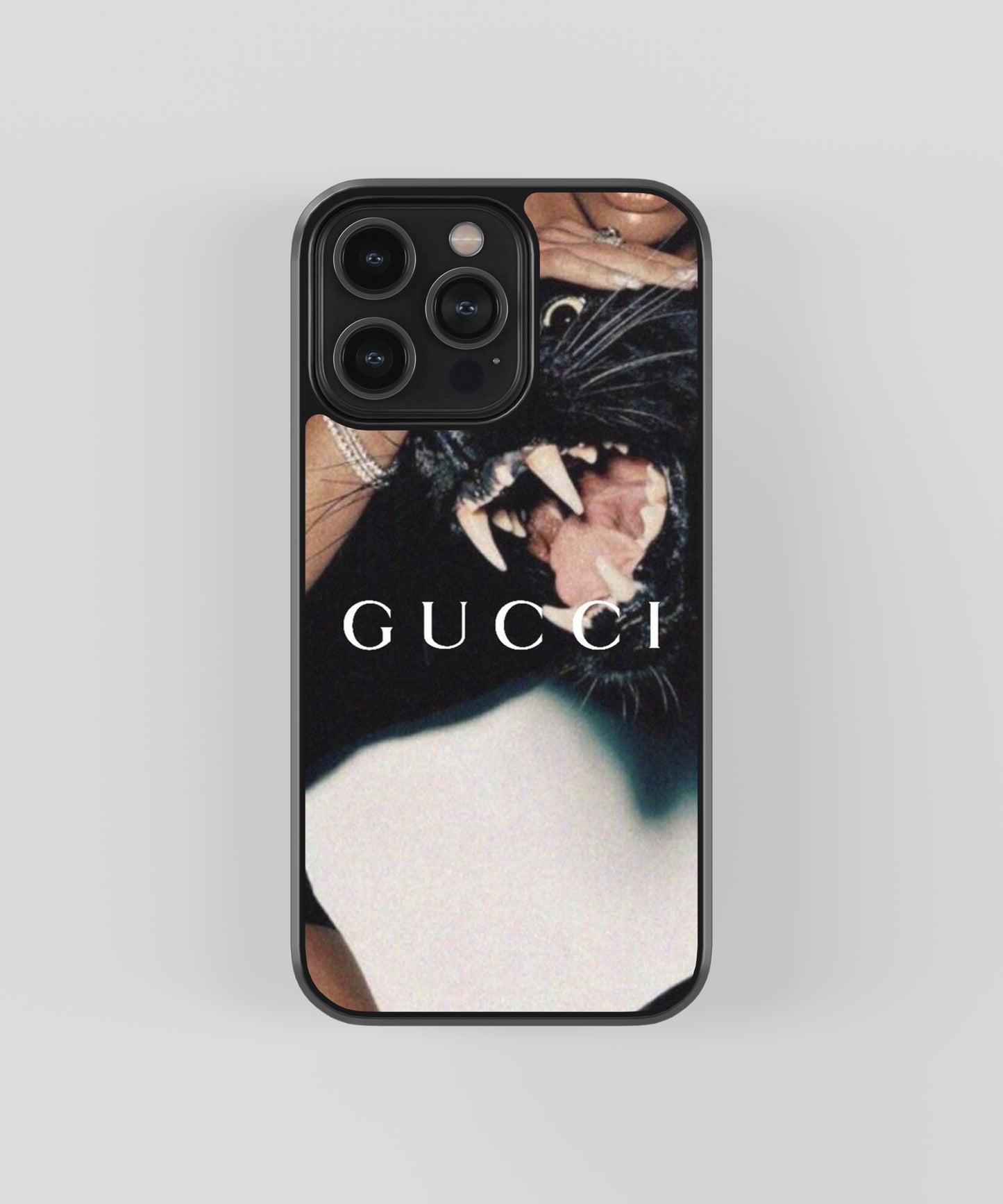 Gucci Panther Glass Phone Case Cover - Aesthetic Phone Cases - Culltique