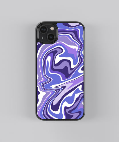 Purple Pattern Abstract Glass Phone Case Cover - Aesthetic Phone Cases - Culltique