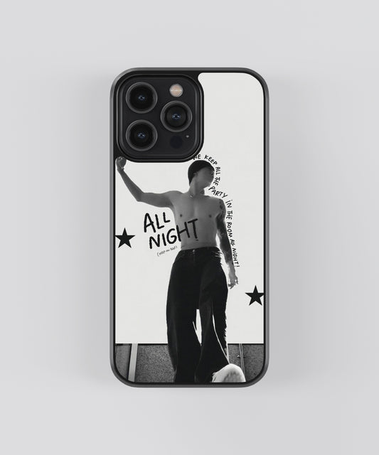 Jungkook All Night K-Pop Glass Phone Case Cover - Aesthetic Phone Cases - Culltique