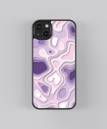 Violet Pattern Abstract Glass Phone Case Cover - Aesthetic Phone Cases - Culltique