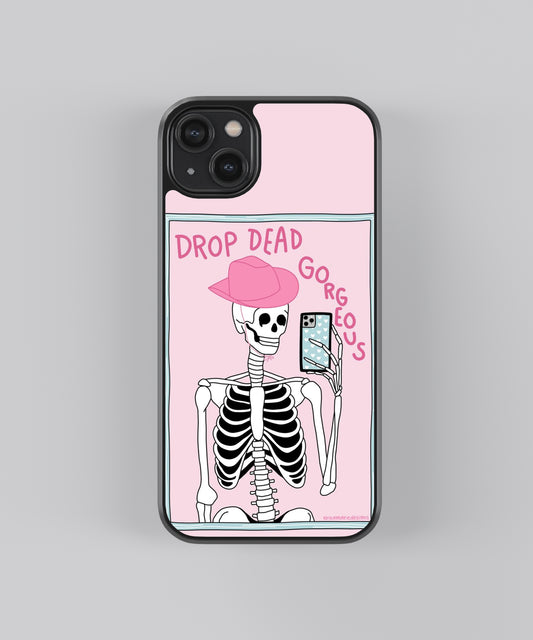 Drop Dead Gorgeous Y2K Glass Phone Case Cover - Aesthetic Phone Cases - Culltique