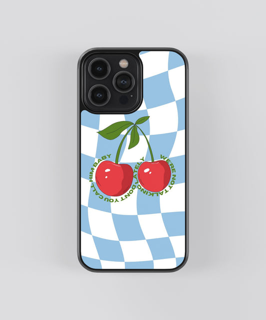 Cherries Y2K Glass Phone Case Cover - Aesthetic Phone Cases - Culltique