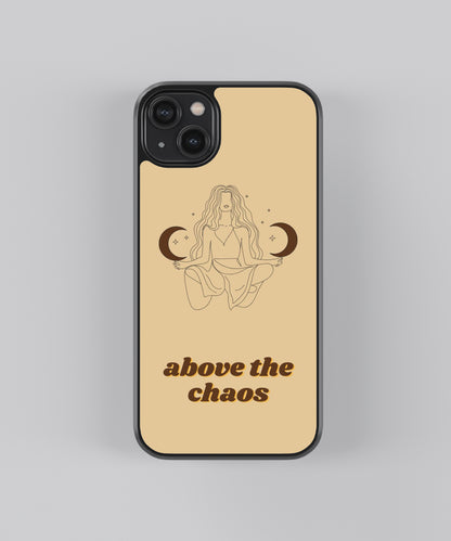 Above The Chaos Abstract Glass Phone Case Cover - Aesthetic Phone Cases - Culltique