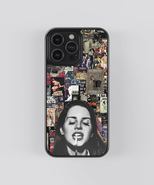 Pop Culture Ft. Lana Del Rey Spotify Glass Phone Case Cover - Aesthetic Phone Cases - Culltique