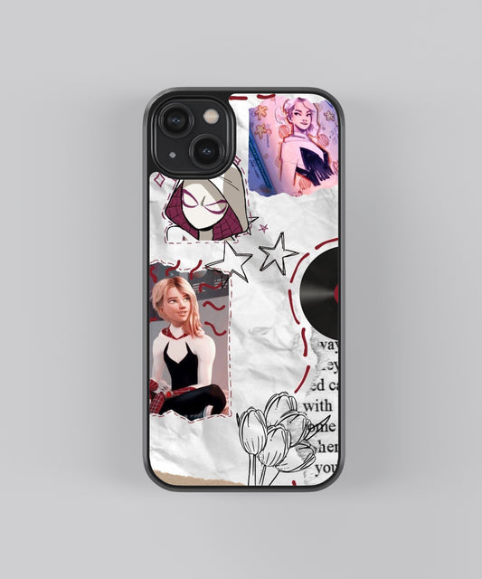 Spider-Gwen Pop Culture Glass Phone Case Cover - Aesthetic Phone Cases - Culltique