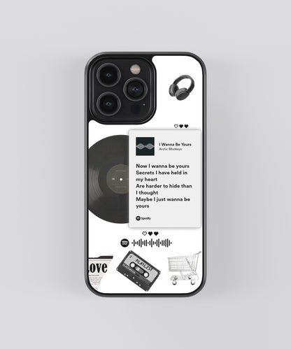 Arctic Monkeys Lyric Card Spotify Glass Phone Case Cover - Aesthetic Phone Cases - Culltique