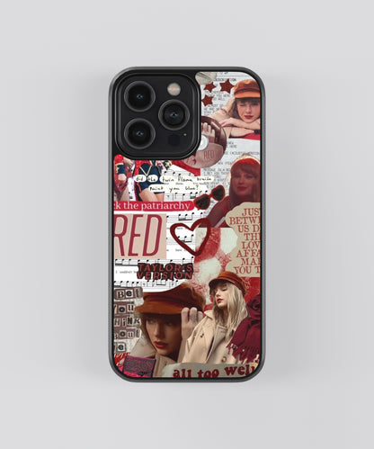 Taylor Swift Red Aesthetic Pop Culture Glass Phone Case - Aesthetic Phone Cases - Culltique