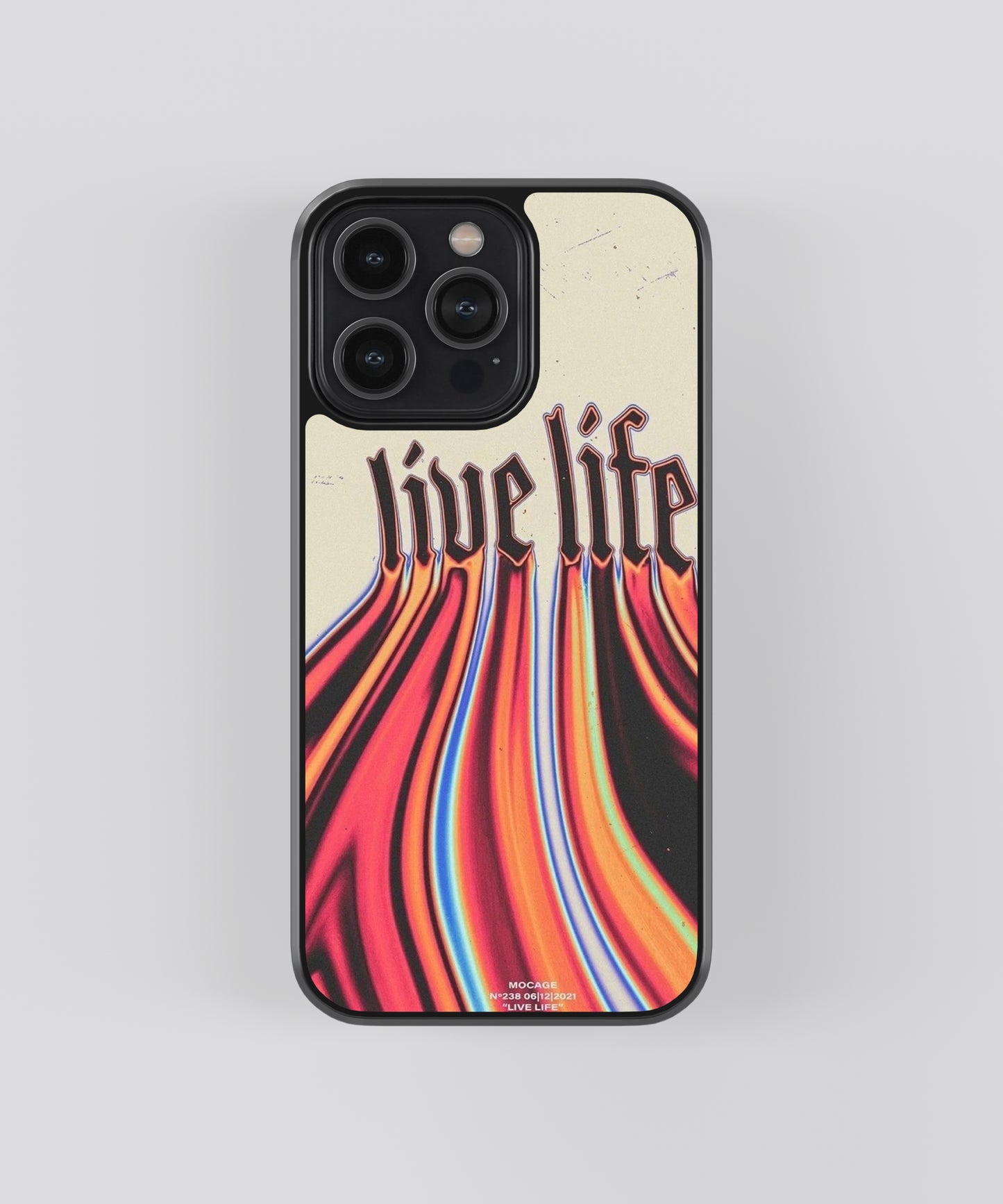 Live Life Abstract Glass Phone Case Cover - Aesthetic Phone Cases - Culltique