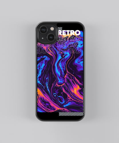 Retrowave Abstract Glass Phone Case - Aesthetic Phone Cases - Culltique