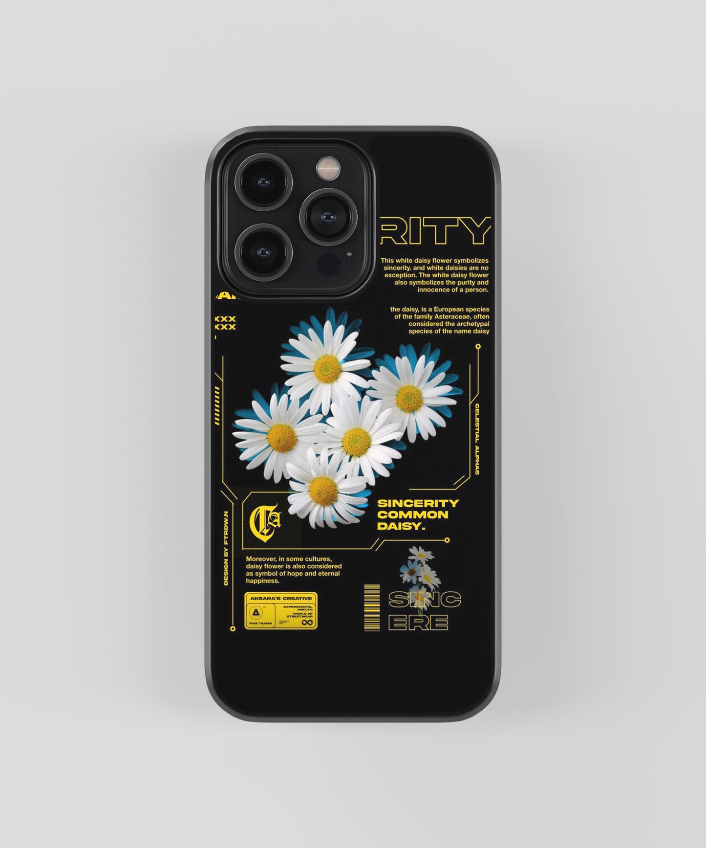 Flowers Abstract Glass Phone Case - Aesthetic Phone Cases - Culltique