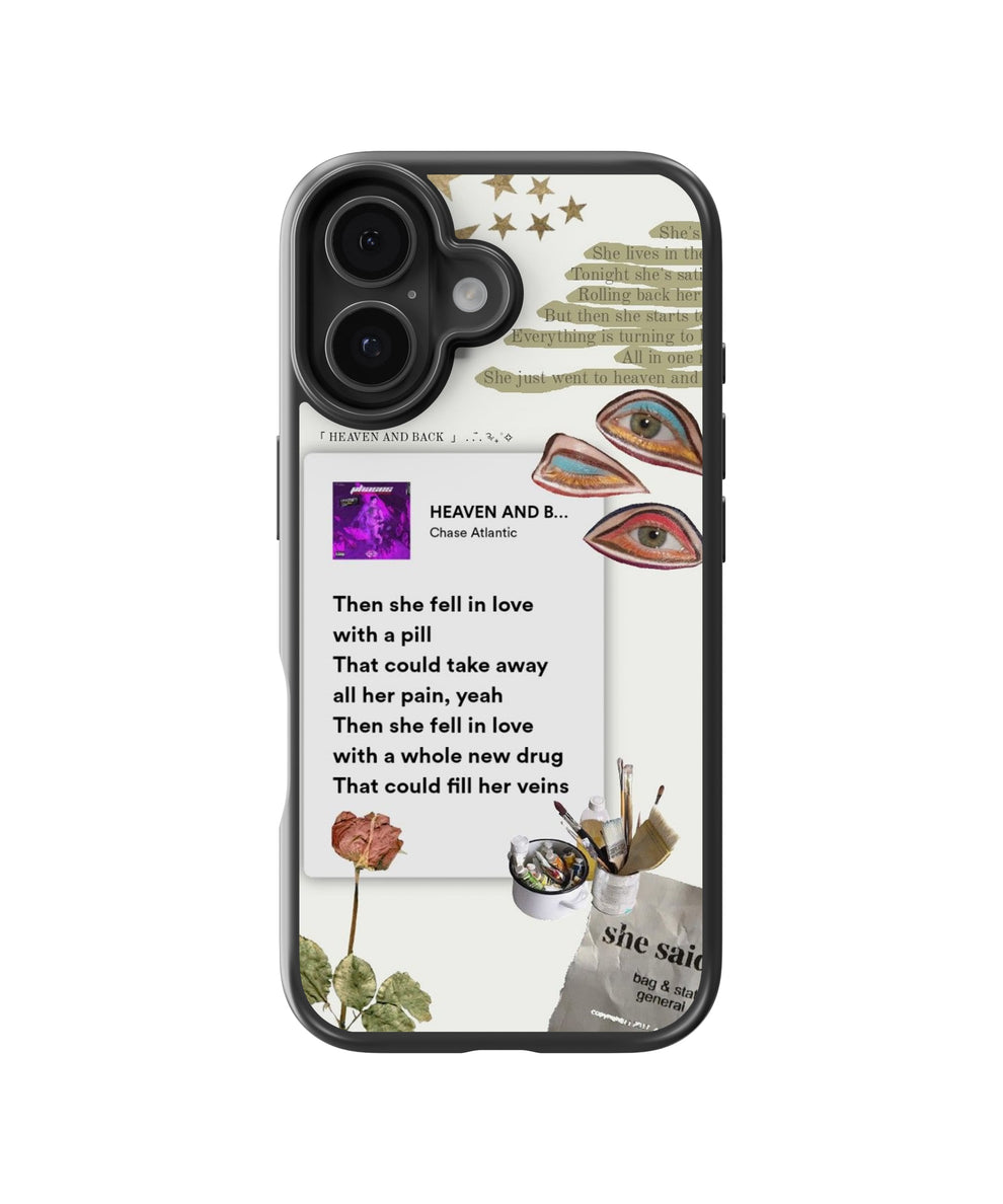 Chase Atlantic Heaven & Back Spotify Glass Phone Case Cover for iPhone ...