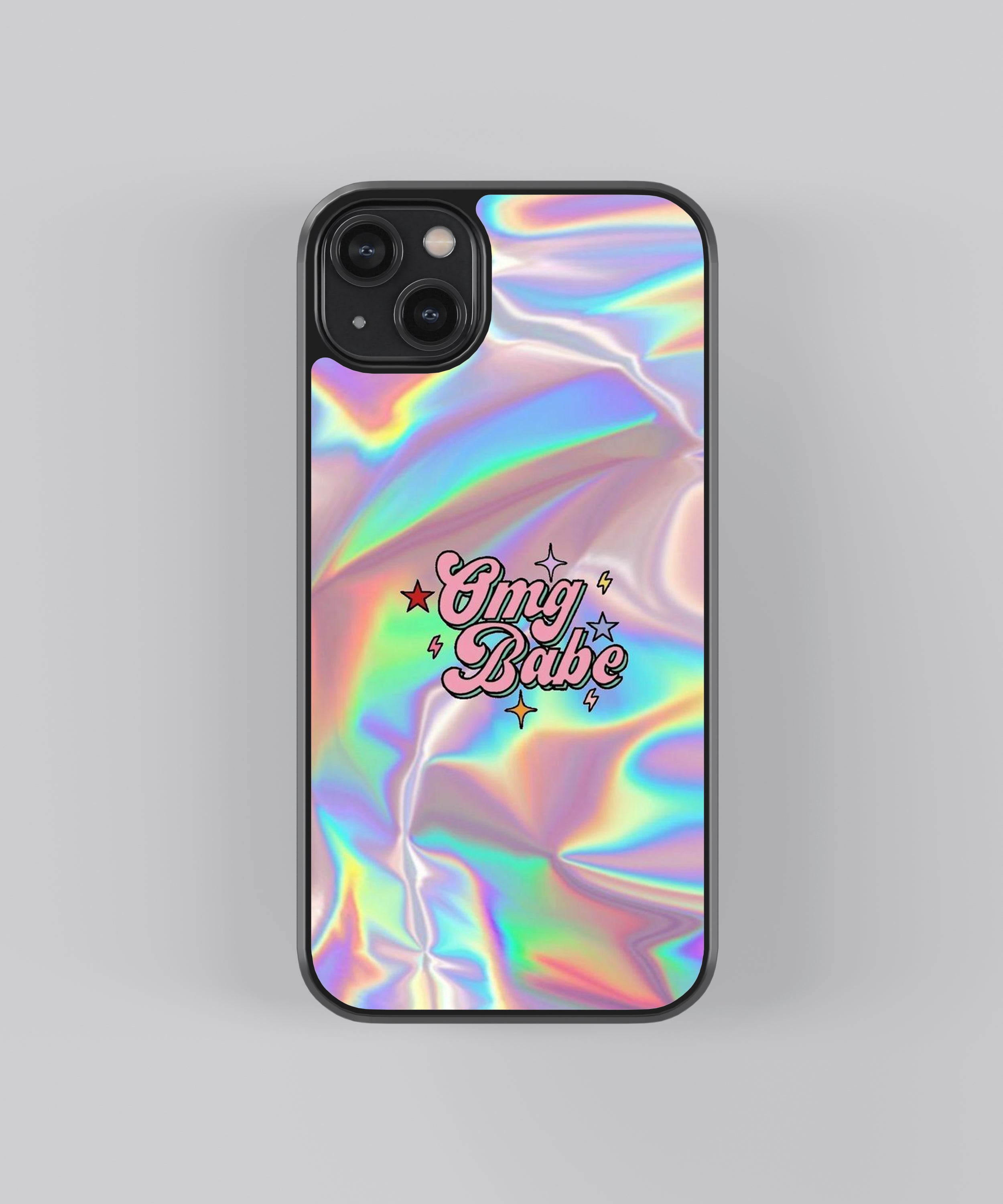 Babe Pattern Glass Phone Case Cover