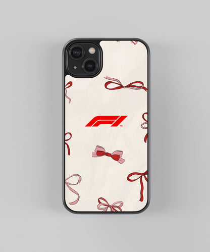 F1 Coquette Car Glass Phone Case Cover