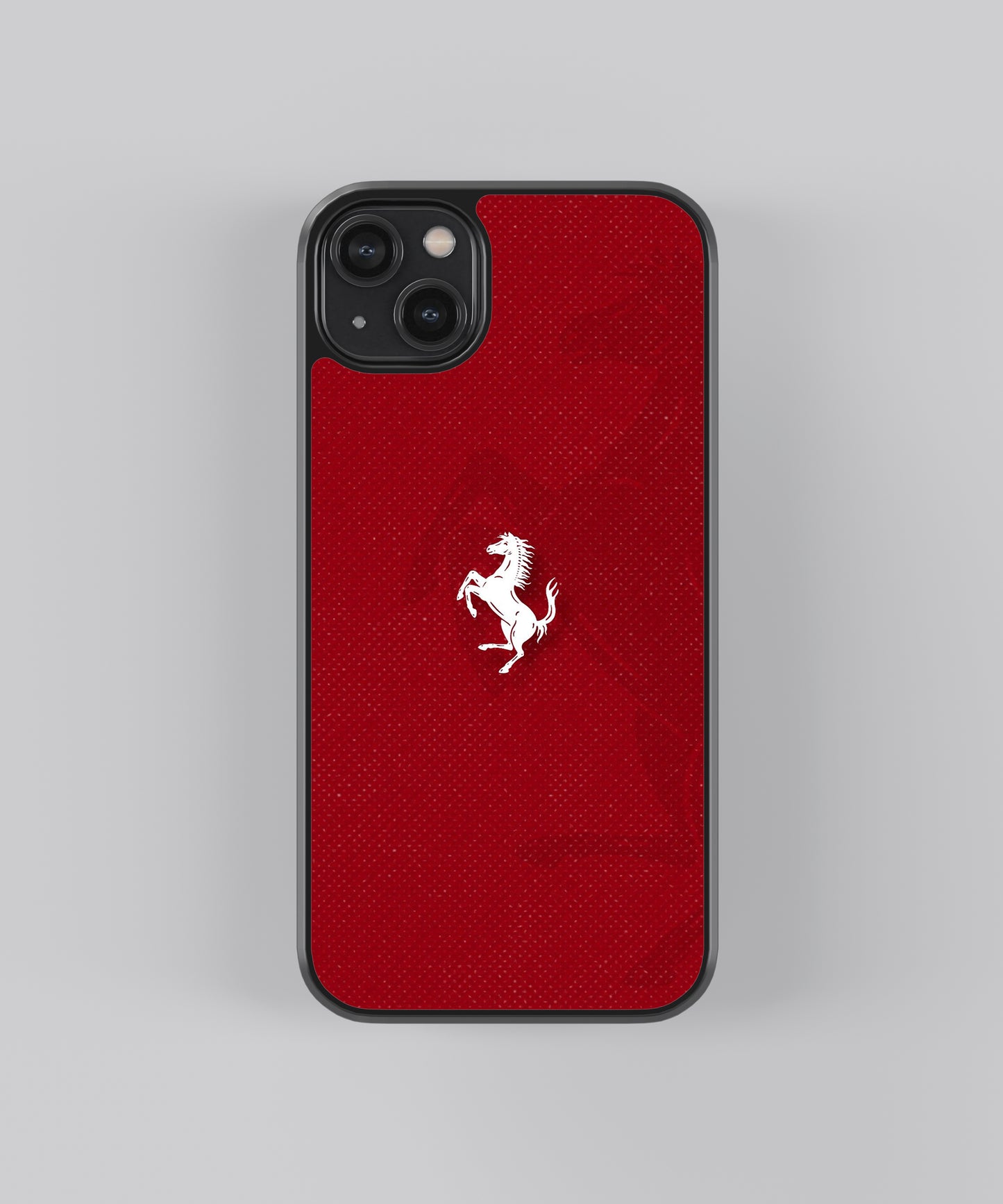 Ferrari Logo Car Glass Phone Case Cover