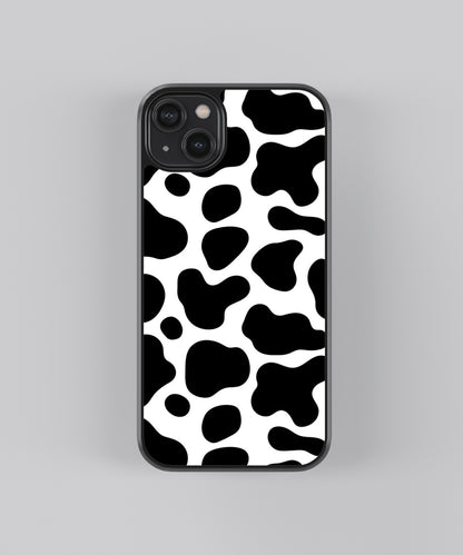 B&W Patches Pattern Glass Phone Case Cover