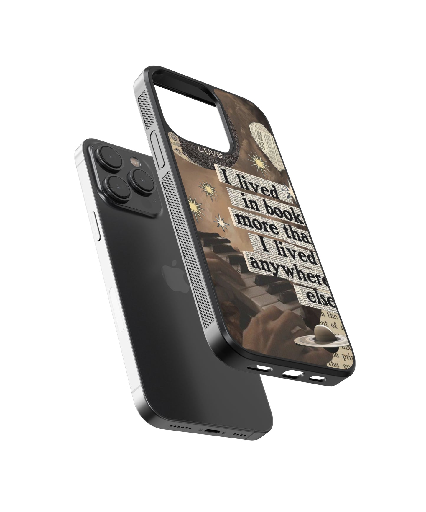 Book Fantasy Vintage Glass Phone Case Cover