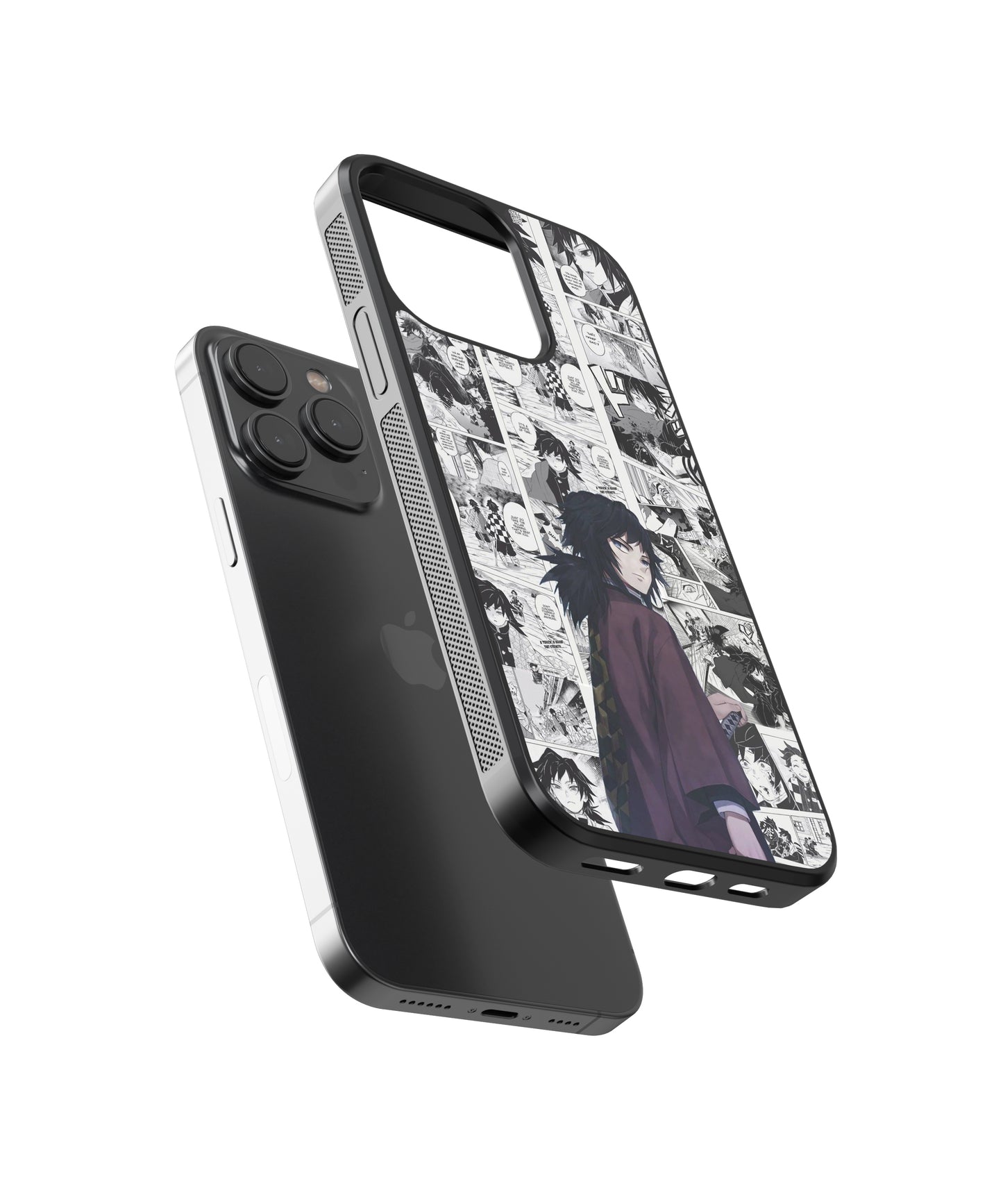 Tomioka Demon Slayer Anime Glass Phone Case Cover