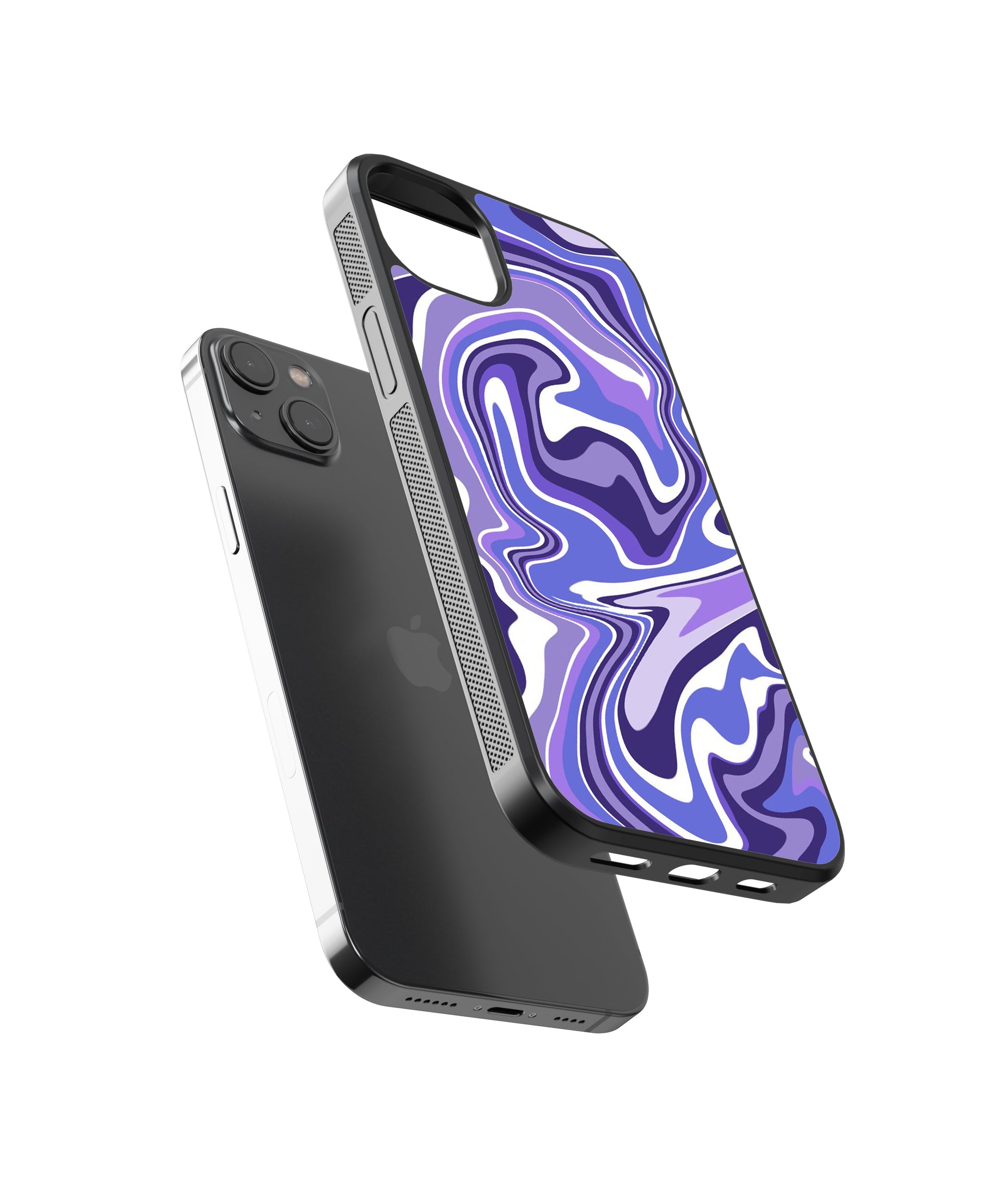 Purple Pattern Abstract Glass Phone Case Cover Purple Pattern Abstract Glass Phone Case Cover