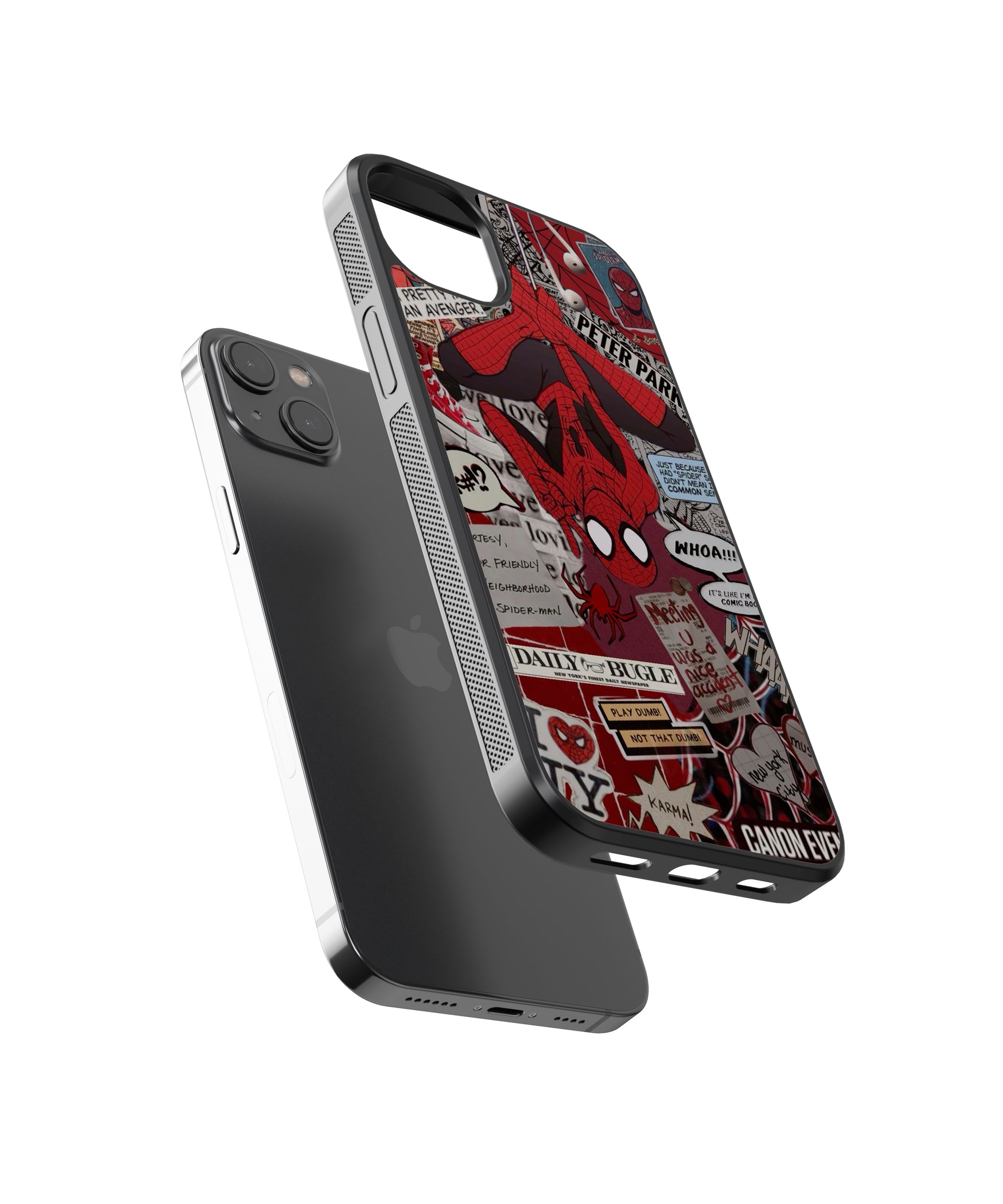 Spider-Man Aesthetic Glass Phone Case Cover Spider-Man Aesthetic Glass Phone Case Cover