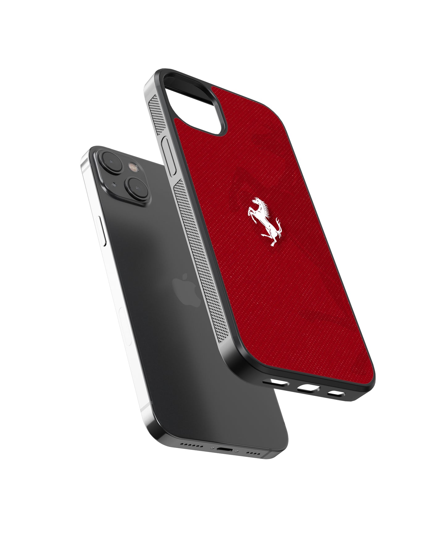 Ferrari Logo Car Glass Phone Case Cover