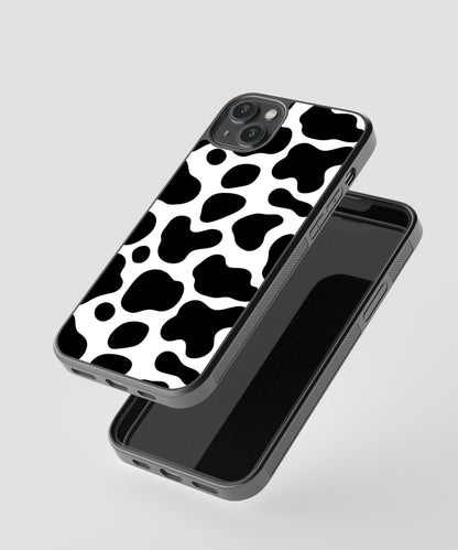 B&W Patches Pattern Glass Phone Case Cover