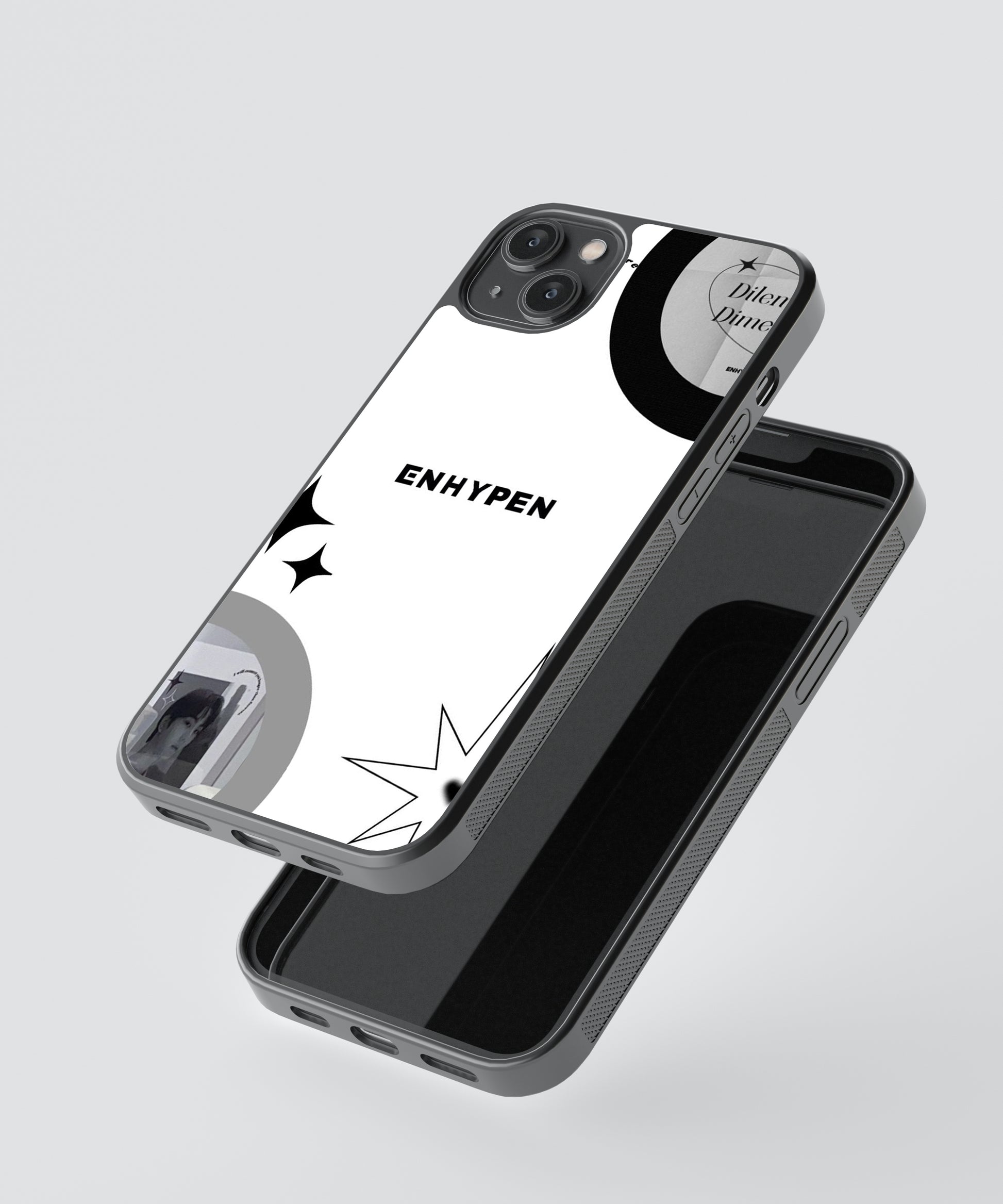 Enhypen B&W K-Pop Glass Phone Case Cover Enhypen B&W K-Pop Glass Phone Case Cover