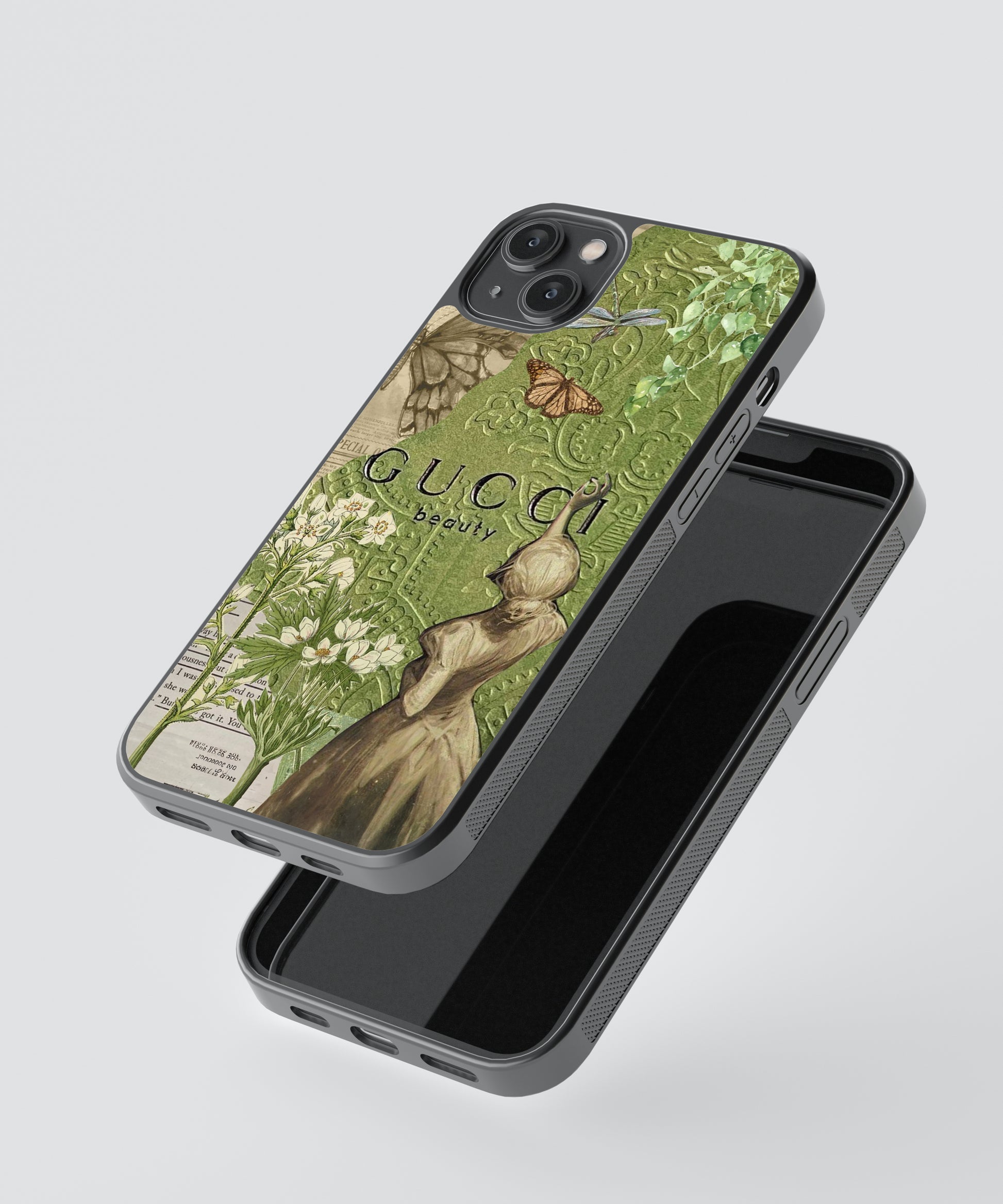 Gucci Vintage Glass Phone Case Cover Gucci Vintage Glass Phone Case Cover