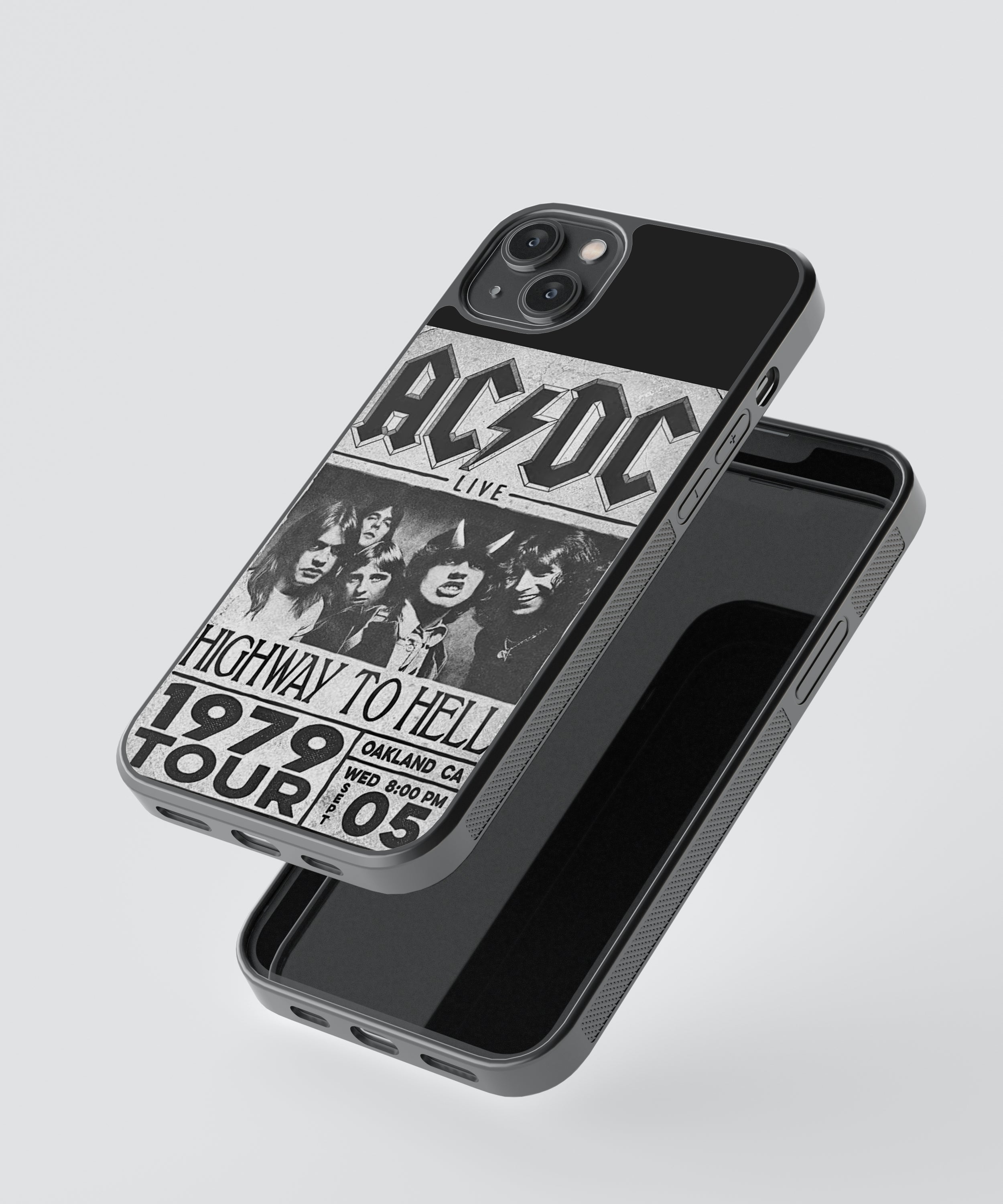 AC DC Spotify Glass Phone Case Cover