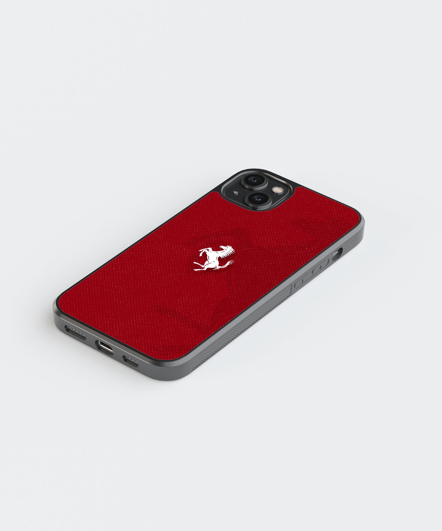 Ferrari Logo Car Glass Phone Case Cover