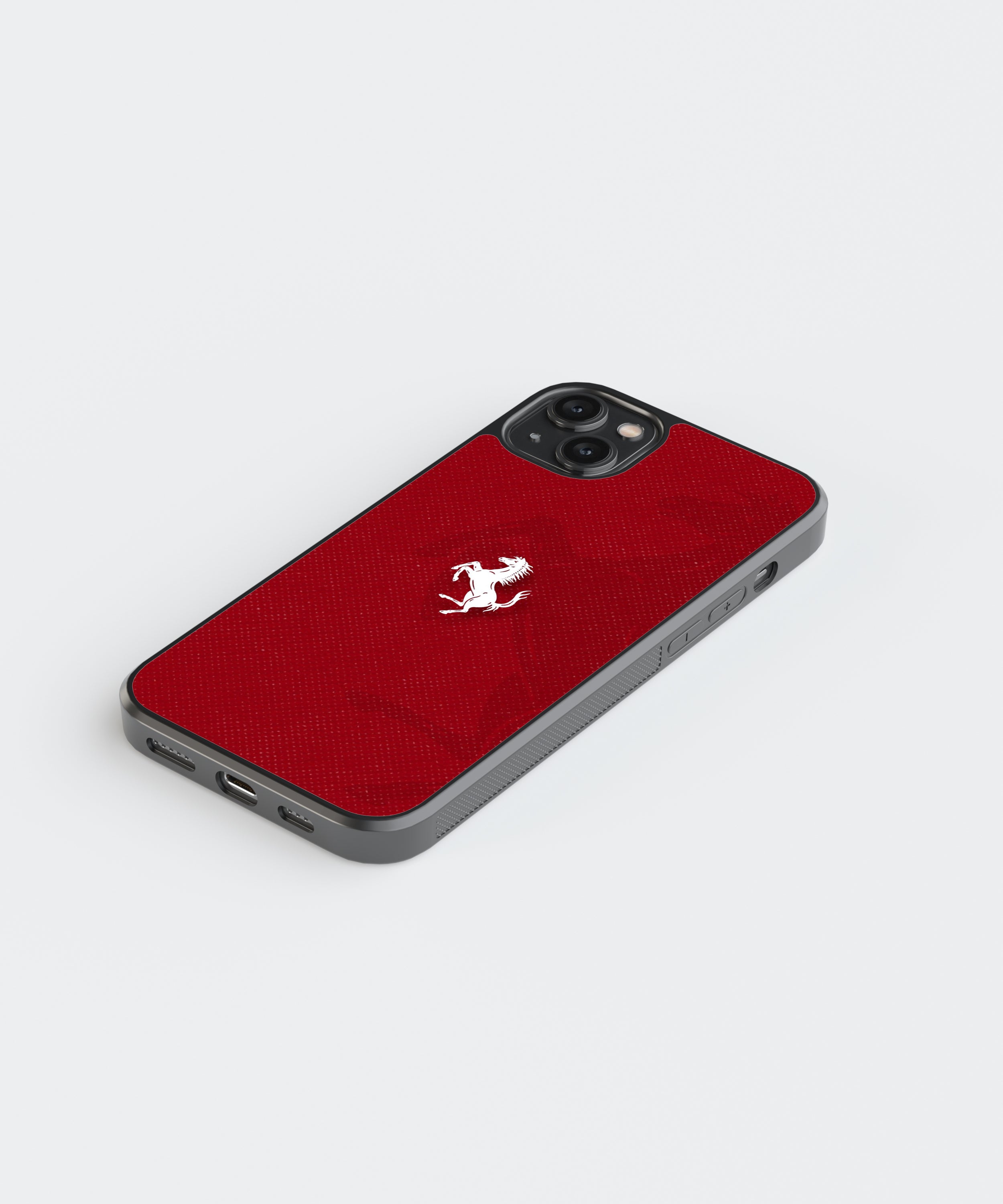 Ferrari Logo Car Glass Phone Case Cover