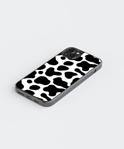 B&W Patches Pattern Glass Phone Case Cover