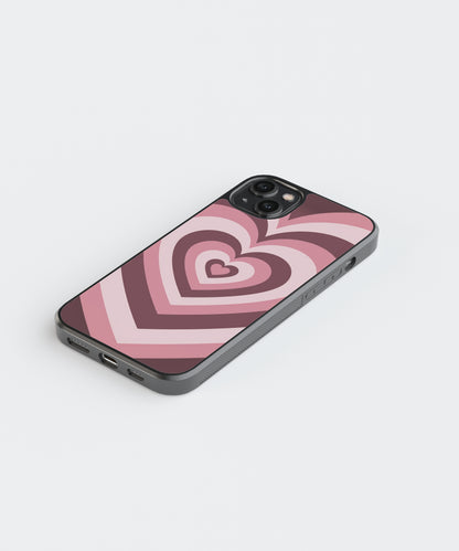 Hearts Abstract Glass Phone Case Cover