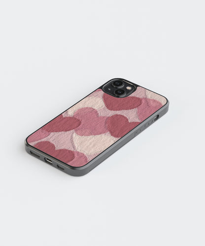 Hearts Aesthetic Glass Phone Case Cover