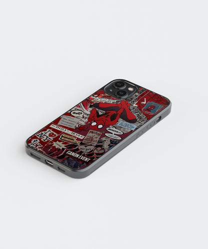 Spider-Man Aesthetic Glass Phone Case Cover