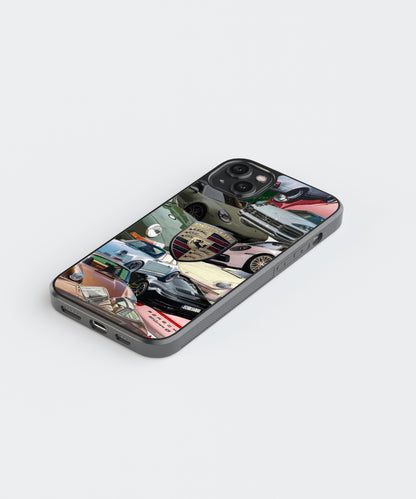 Porsche Multi Vintage Glass Phone Case Cover