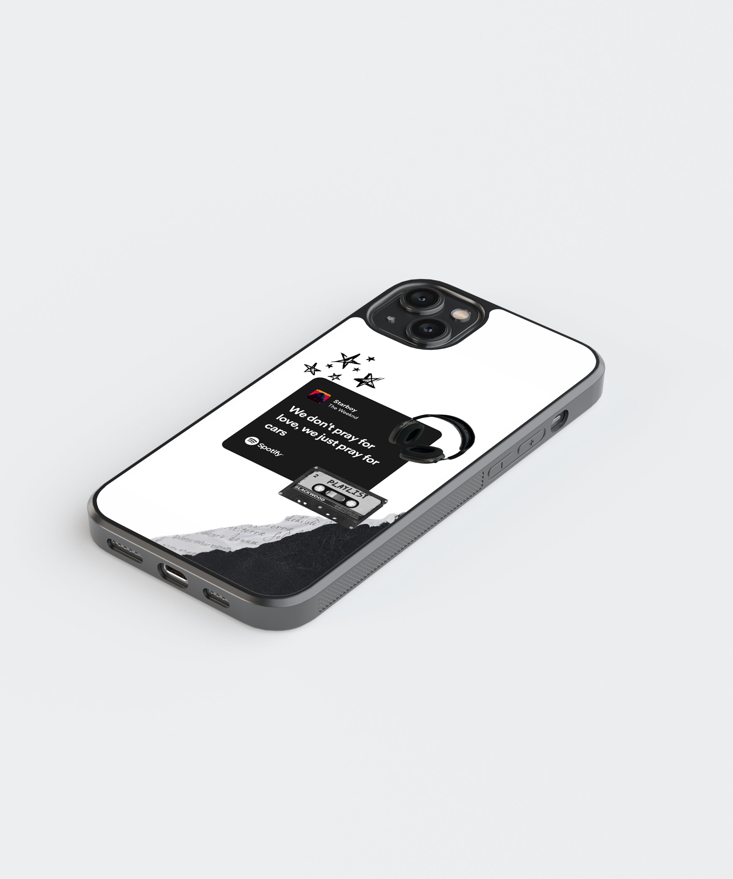 The Weeknd Starboy Spotify Glass Phone Case Cover