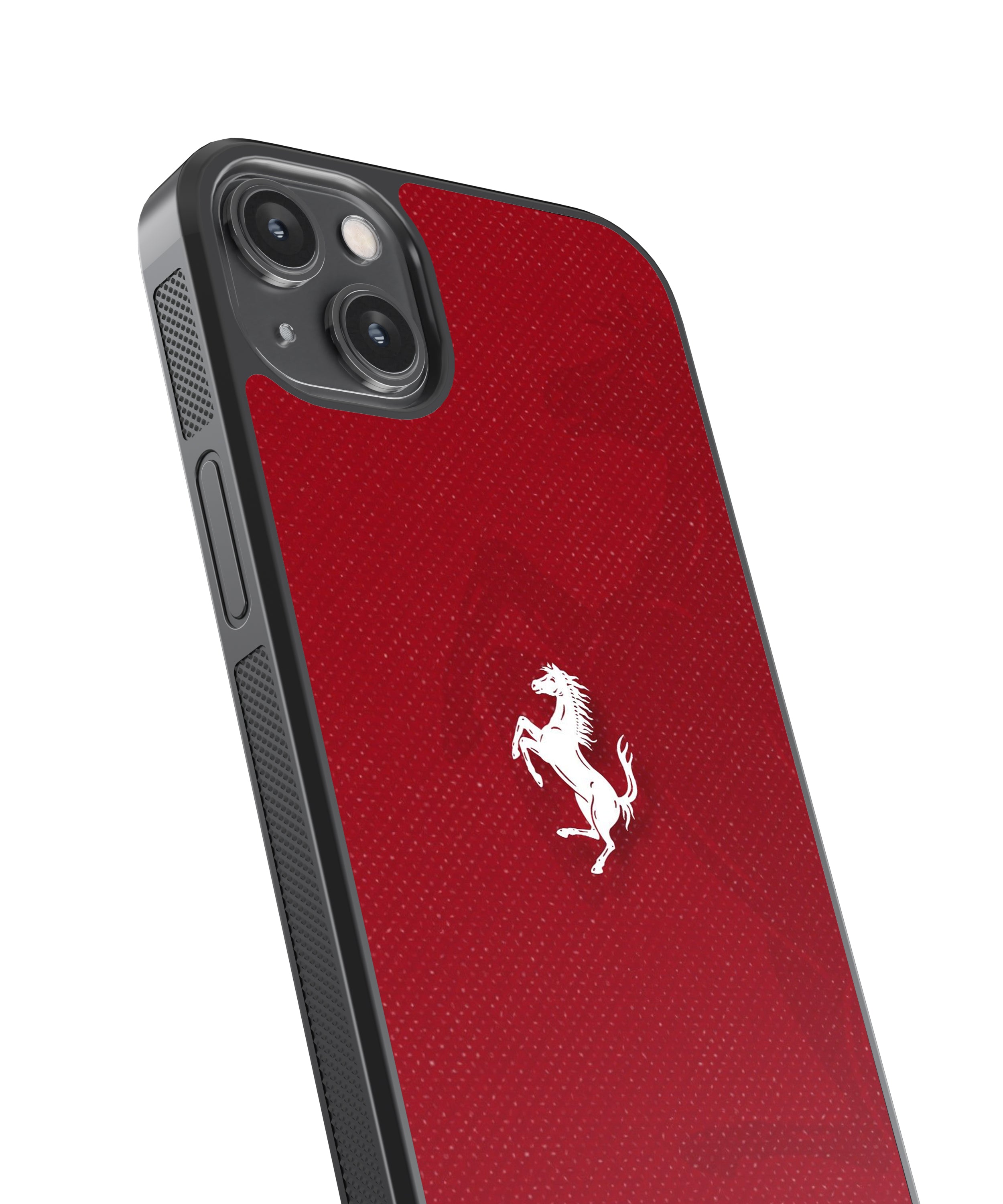 Ferrari Logo Car Glass Phone Case Cover