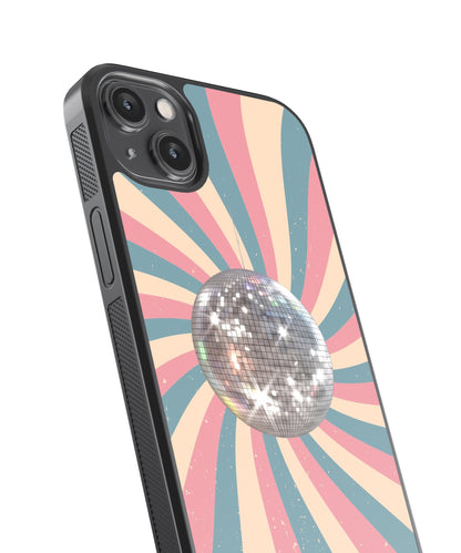 Disco Pattern Glass Phone Case Cover