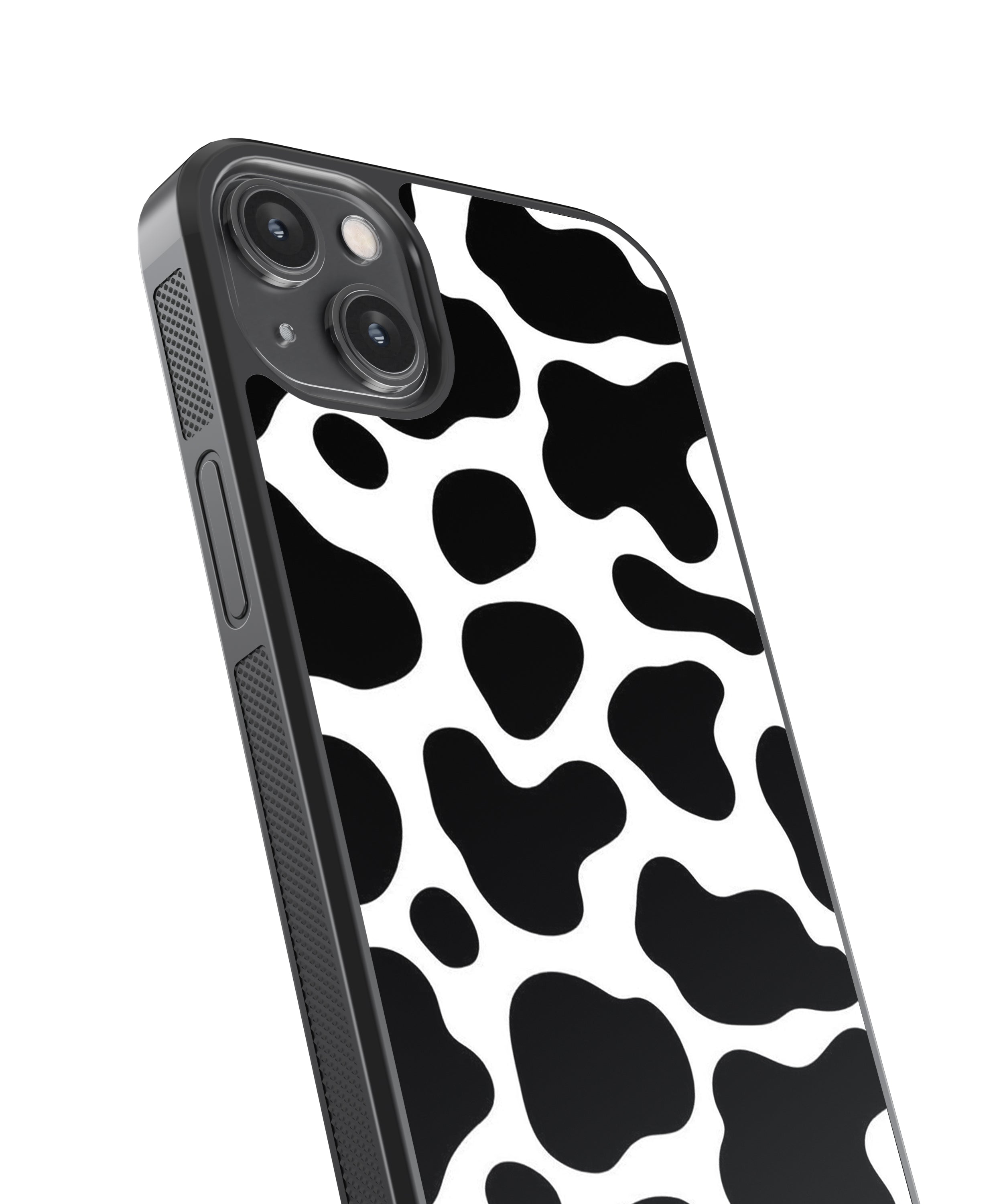 B&W Patches Pattern Glass Phone Case Cover