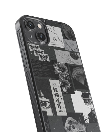 Dark Anime Aesthetic Glass Phone Case