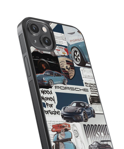 Porsche Aesthetic Pop Culture Glass Phone Case