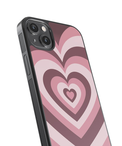 Hearts Abstract Glass Phone Case Cover