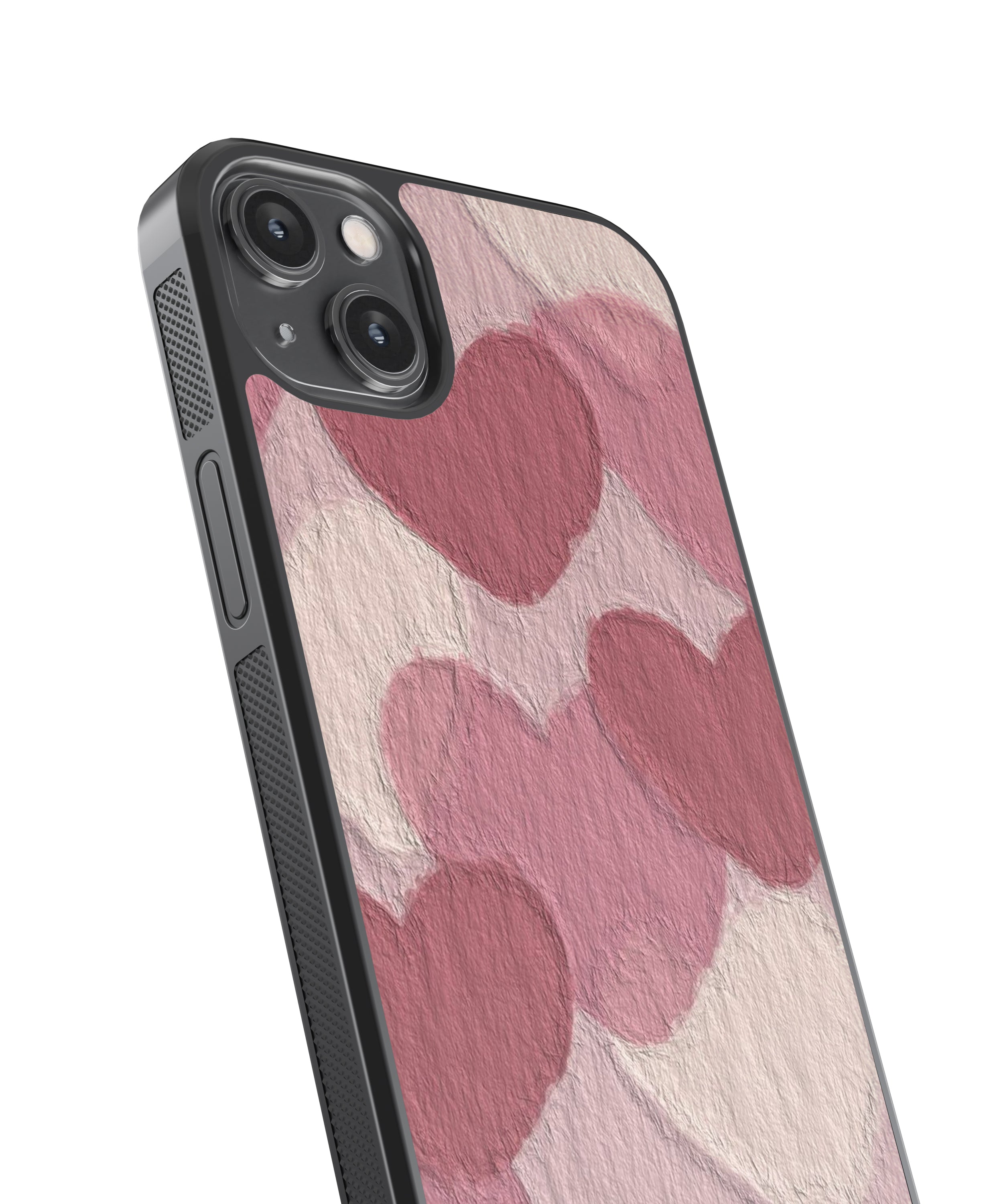 Hearts Aesthetic Glass Phone Case Cover