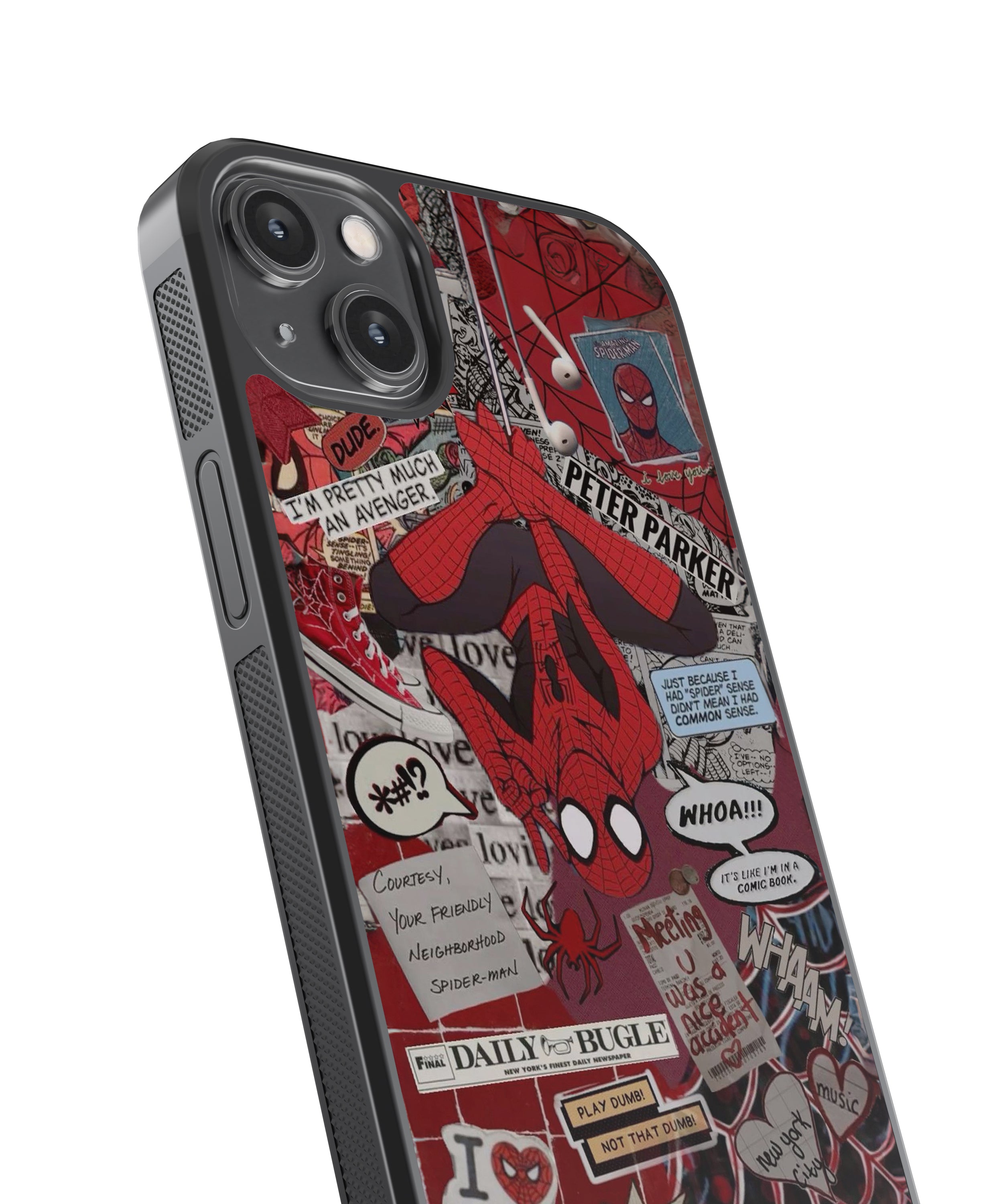 Spider-Man Aesthetic Glass Phone Case Cover