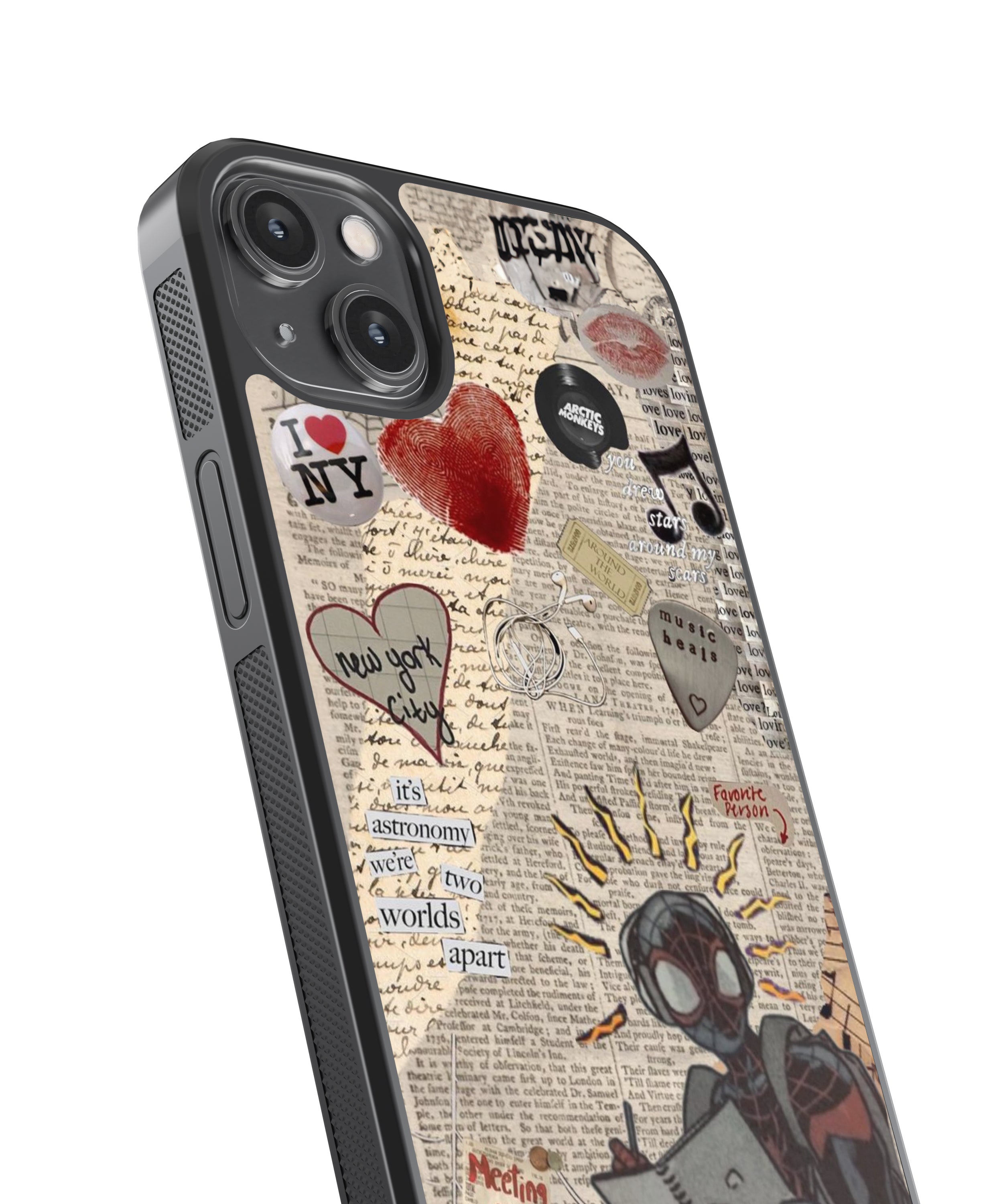 Spider-Man Vintage Glass Phone Case Cover