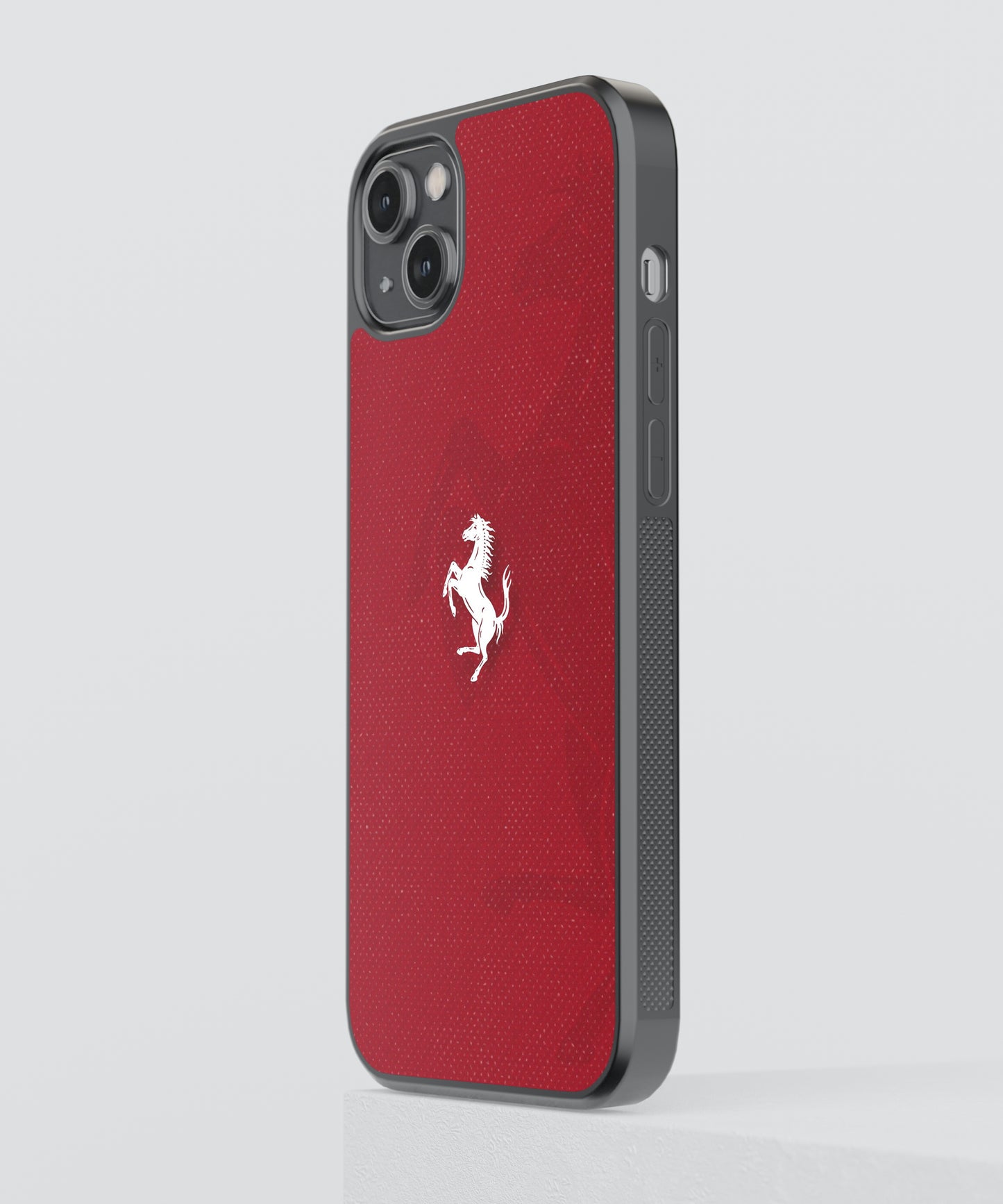 Ferrari Logo Car Glass Phone Case Cover